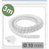 Quadrios 25CA743 raztegljiva pletena cev, PET, bela, 3 m, 10 mm maks. snop