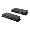 EXSYS EX-6164 4-portni RS-232 strežnik serijskih naprav, Ethernet na serijsko, kovinski, 10/100 Mbps, virtualni COM