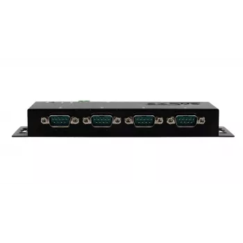 EXSYS EX-6164 4-portni RS-232 strežnik serijskih naprav, Ethernet na serijsko, kovinski, 10/100 Mbps, virtualni COM