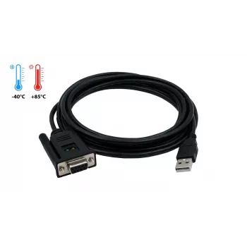 EXSYS EX-1311-2FT adapter USB 2.0 na RS-232 serijski, DB9 vtičnica, čipset FTDI, industrijsko temperaturno območje