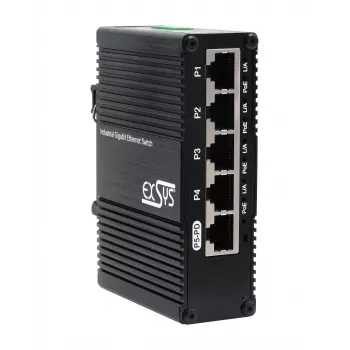 EXSYS Mini 5-portno Ethernet PoE Pass-Through stikalo - 5x10/100/1000Tx (EX-62020POE-P)