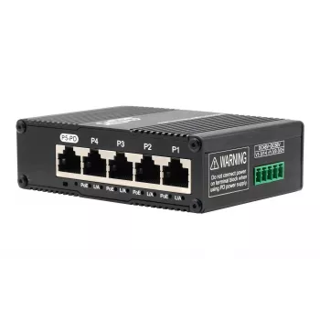 EXSYS Mini 5-portno Ethernet PoE Pass-Through stikalo - 5x10/100/1000Tx (EX-62020POE-P)
