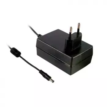MEAN WELL GSM36E12-P1J medicinsko napajanje, 12V DC 3A 36W, EU vtič, 2,1x5,5mm DC votli vtič