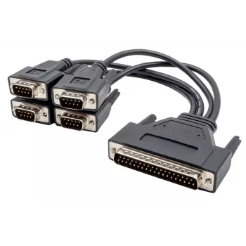 EXSYS Octopus serijski kabel, 4x DB9 vtič na HD44 vtič, 0,6m, črn EX-OPTC4-9-SM