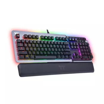 Thermaltake Argent K5 mehanska igralna tipkovnica - Cherry MX Speed Silver, RGB, nemška postavitev