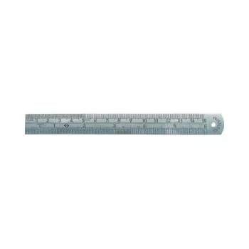 C.K Tools nerjavno jeklo ravnilo iz nerjavečega jekla, 150 mm / 6 inch, mm in ” razdelitev (T3530 06)