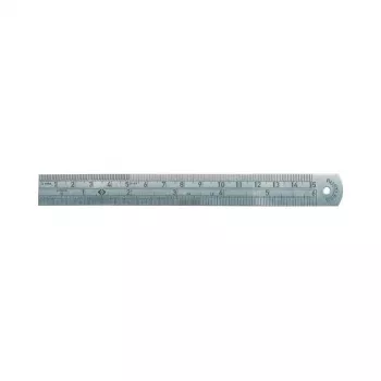 C.K Tools nerjavno jeklo ravnilo iz nerjavečega jekla, 150 mm / 6 inch, mm in ” razdelitev (T3530 06)