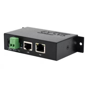 EXSYS EX-6008POE Gigabit PoE++ injektor, 60W, IEEE 802.3bt, 48-57V DC vhod z sponkami, DIN-tirna/stenska montaža