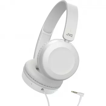 JVC žične ušesne slušalke z mikrofonom, bele