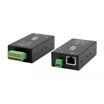 EXSYS EX-6131-2POE PoE na RS-232 & RS-422/485 serijski strežnik naprav z DIN-tirno in stensko montažo