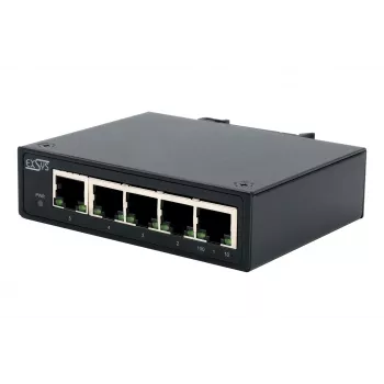 EXSYS 5-portno industrijsko Ethernet stikalo, 10/100 Mbps, DIN-tir, -40° do +75°C EX-6200-T