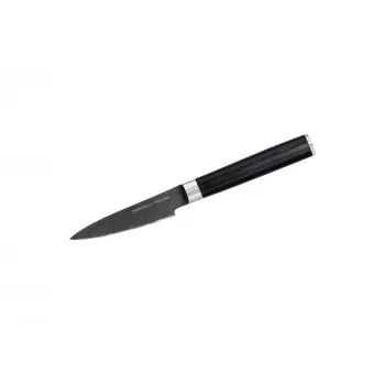 Samura Stonewash nož za lupljenje 90 mm črn