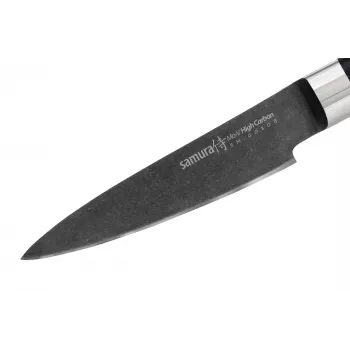 Samura Stonewash nož za lupljenje 90 mm črn