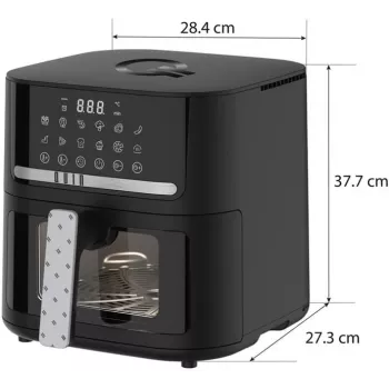 QUIN YJ-6505ADV digitalni friteza na vroči zrak 6,5L črna