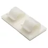 HellermannTyton RB8 vijačno držalo za vezice, belo, poliamid, najv. snop 8 mm, 100 kosov