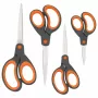 Rapesco Soft Grip komplet škarij, 4 deli, nerjavna rezila, različne velikosti 1577