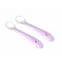 Kidsme otroške žličke za uvajanje hrane, 2 kosa, Lavender, silikon, primeren za stik z živili, od 4. meseca