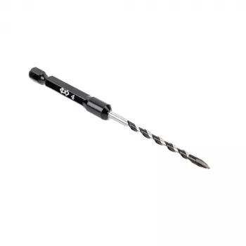 C.K Tools T3115 040 zidarski sveder 4 mm, 1/4 inch šestrobno vpenjalo, konica iz volframovega karbida, jeklo 40CR