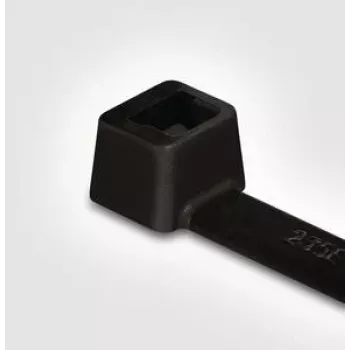 HellermannTyton T50S črne poliamidne vezice za kable, paket 100 (T 50 S-W)