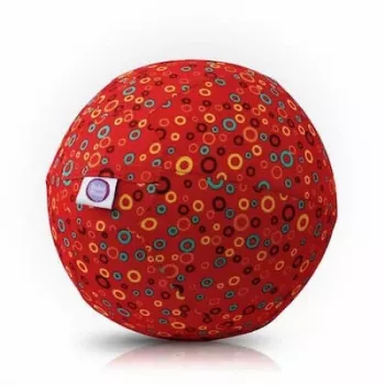 BUBA BLOON Bubabloon lateks balon s tekstilnim prevlekom, Circles rdeč