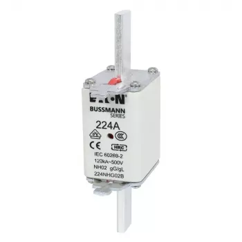 Eaton 100NHG02B NH varovalka D02 100 A 500 V gG z mehanskim indikatorjem, 3-kos paket