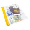 Rapesco Zippi Bags A5+ vrečke z zadrgo, 250 x 195 mm, prozorne z modrim, oranžnim, zelenim, rdečim, rumenim robom, 5-kos paket 1502
