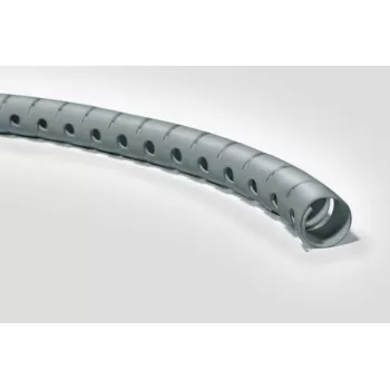 HellermannTyton Helawrap HWPP25/2-SR spiralni ovoj za kable, srebrn, polipropilen, 2 m, zunanji premer 27 mm