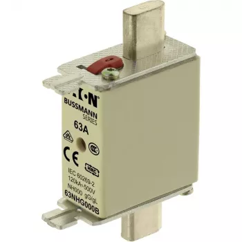 Eaton 63NHG000B NH varovalka, velikost 0, 63 A, 500 V AC, gG