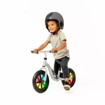 Chillafish Charlie 10 otroško kolo brez pedal, bež, s lučkami, 1,5-4 leta