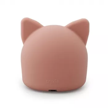 Trixie Baby nočna lučka mačka - polnilna LED silikonska lučka s senzorjem dotika, toplo bela in 7-barvno spreminjanje