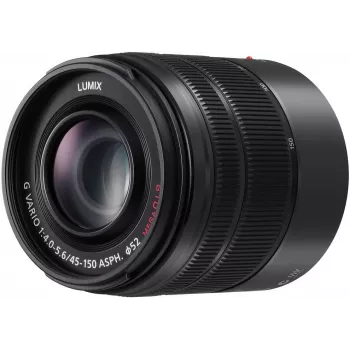 Panasonic Lumix G X Vario 45-150mm f/4.0-5.6 ASPH. MEGA O.I.S. objektiv (črn) H-FS45150E-K