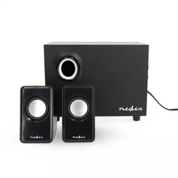 Nedis CSPR10021BK 2.1 komplet PC zvočnikov, 33 W, USB napajanje, črn