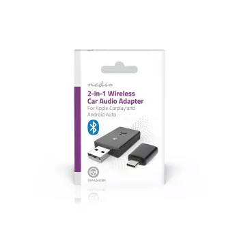 Nedis CKAA2400BK Bluetooth 5.0 USB-A adapter črn doseg 10 m