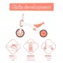 Chillafish Bunzi 2-in-1 poganjalec in tricikel, Flamingo Pink, 1-3 leta