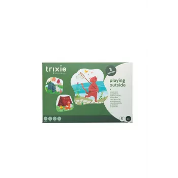 TRIXIE Dog Activity Roll-Out dozirnik priboljškov puzzle igrača, 3 deli, nastavljiva težavnost, notranja in zunanja uporaba