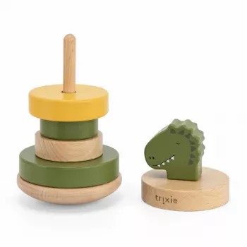 TRIXIE lesena piramida, dinozaver, od 12 mesecev