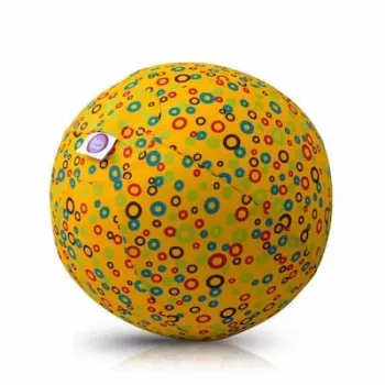 BUBA BLOON Bubabloon lateks balon s tekstilnim ovitkom, Circles Yellow