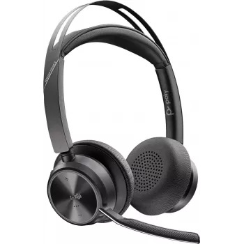 HP POLY Voyager Focus 2 stereo Bluetooth slušalke z mikrofonom, certificirane za Microsoft Teams, s polnilno postajo