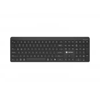Natec Tang US brezžična tipkovnica Bluetooth + 2,4 GHz Silent Slim, črna