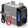 Qoltec čisti sinusni razsmernik 12V na 230V 300W/600W z LCD, USB-A in USB-C PD, združljiv z LiFePO4/GEL/AGM