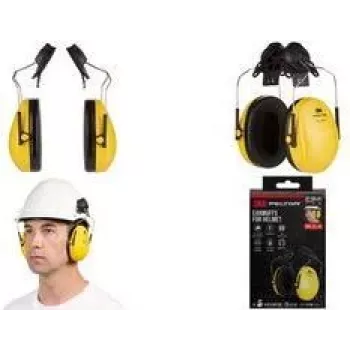 3M PELTOR Optime I H510P3E glušniki za pritrditev na čelado, rumeni H510P3E-1