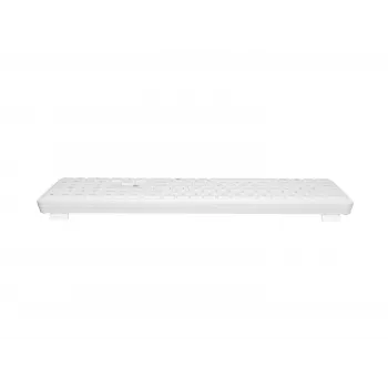 NATEC Tang US brezžična tipkovnica Bluetooth + 2,4 GHz Silent Slim, bela