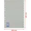 LEITZ Esselte plastični ločilniki, oštevilčeni 1-12, A4, beli, univerzalno luknjanje, 10 kompletov (100153)