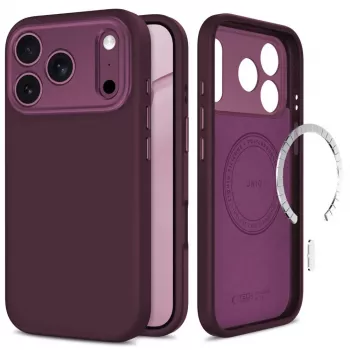 TECH-PROTECT UNIQ MagSafe prozoren ovitek za iPhone 17 Pro Max / 18 Pro Max – Dark Cherry