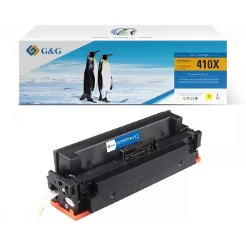G&G XL kartuša s tonerjem kompatibilna s HP 410X/CF412X, rumena, 5000 strani (14354)