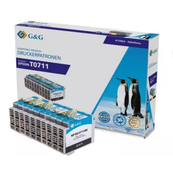 G&G kompatibilni set kartuš s črnilom za Canon PGI-710/CLI-711 – črna, cian, magenta, rumena – paket 4 (serija NP-R-0711) 1P0711-10