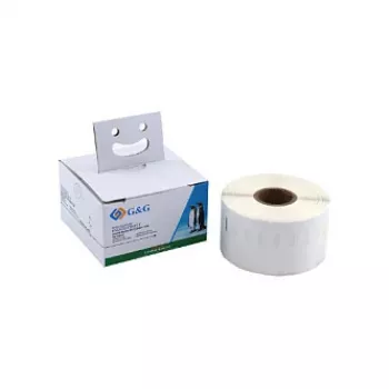 G&G direktno termične naslovne nalepke 41 x 89 mm, bele, trajne, 300/zvitek, za DYMO 11356/S0722560 BM-D-G-11356