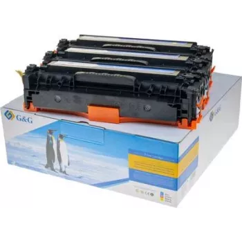 G&G HP125A/CF373AM združljiv paket tonerjev cian magenta rumen (14993)