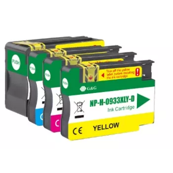 G&G združljive kartuše s črnilom 4x paket črna/cian/magenta/rumena za HP 932XL/933XL (GP-H932XLBK/933XLCMY-4P)