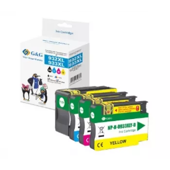 G&G združljive kartuše s črnilom 4x paket črna/cian/magenta/rumena za HP 932XL/933XL (GP-H932XLBK/933XLCMY-4P)